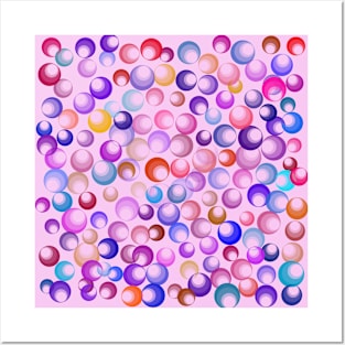 Colorful Funnels on Pink Posters and Art